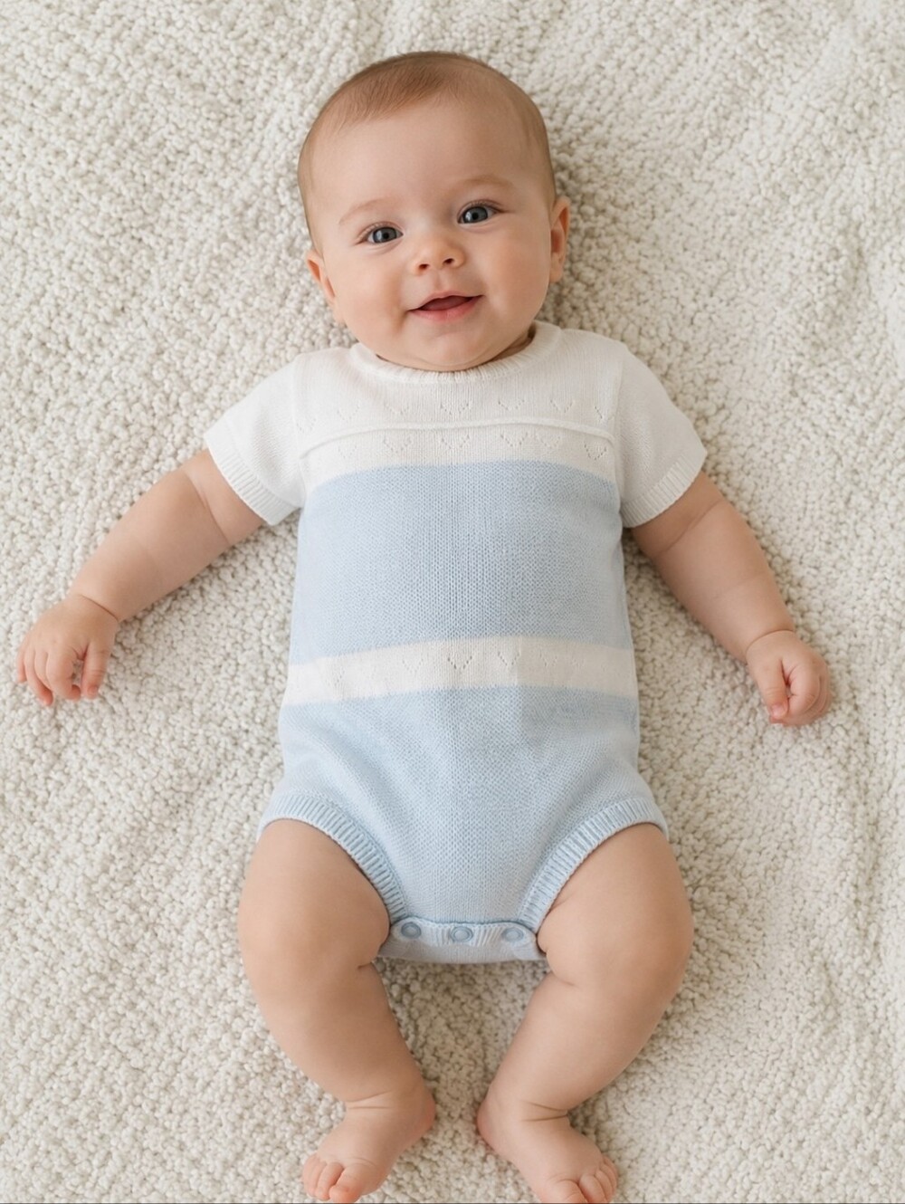 Feltman Brothers Knit Baby One-Piece | 12M (Fits Smaller)